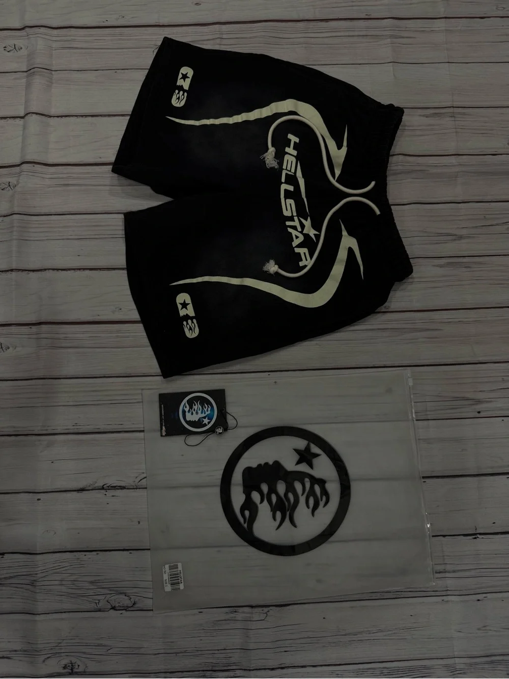 Men’s Black Graphic Athletic Shorts